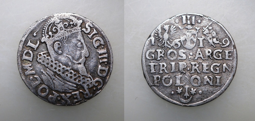  Polen, 3 Gröscher 1619   