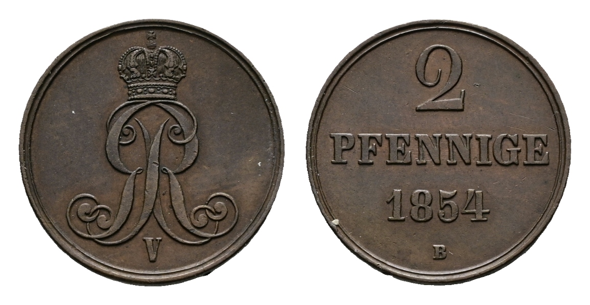  Altdeutschland; Kleinmünze 1854   