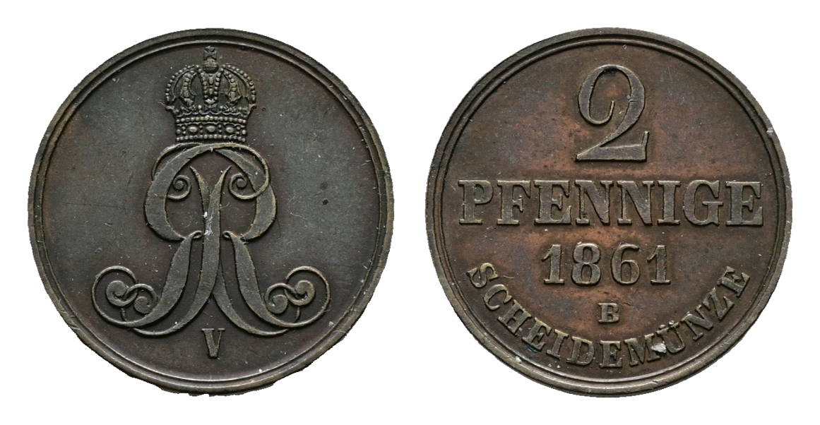  Altdeutschland; Kleinmünze 1861   