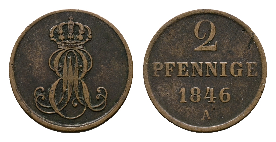  Altdeutschland; Kleinmünze 1846   