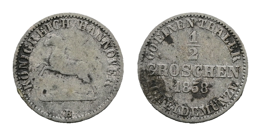  Altdeutschland; Kleinmünze 1858   