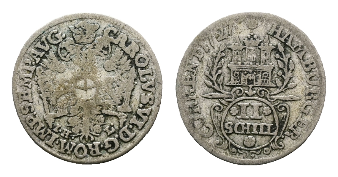 Altdeutschland; Kleinmünze 1727   