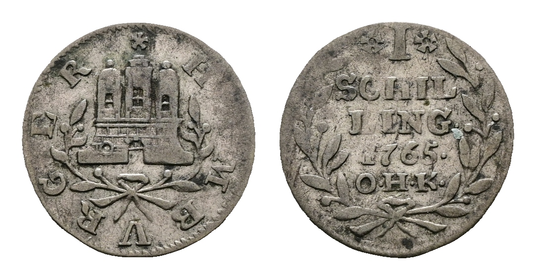  Altdeutschland; Kleinmünze 1765   