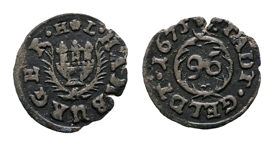  Altdeutschland; Kleinmünze 1675   