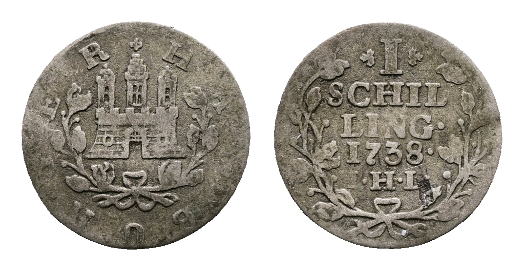  Altdeutschland; Kleinmünze 1738   