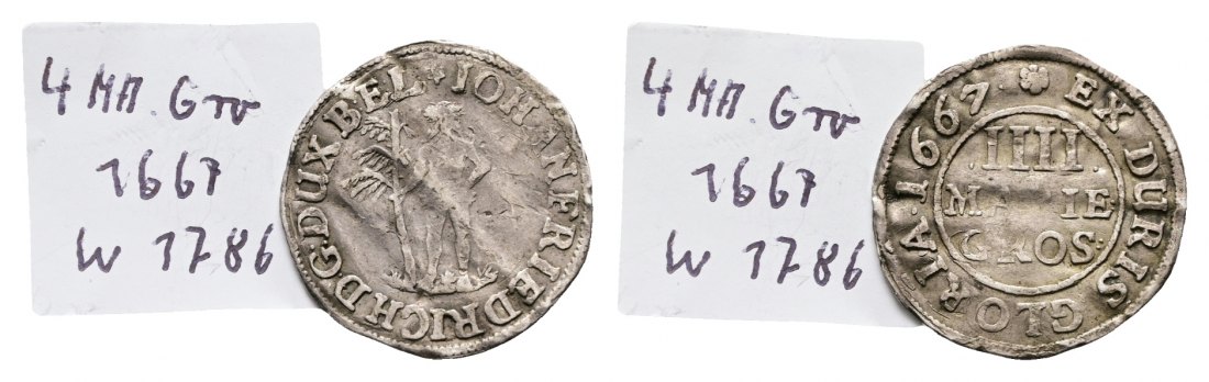  Altdeutschland; Kleinmünze 1667   