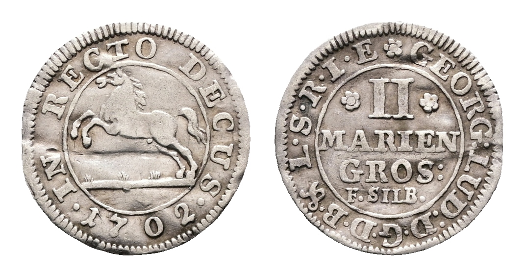  Altdeutschland; Kleinmünze 1702   