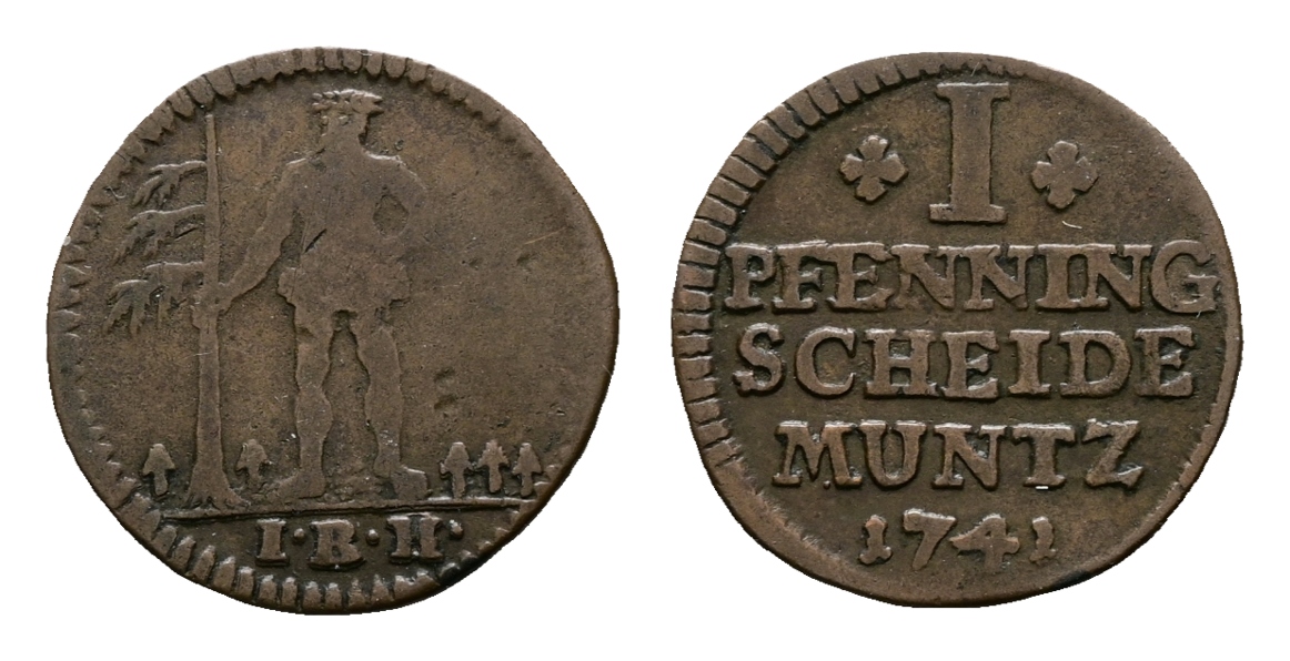  Altdeutschland; Kleinmünze 1741   