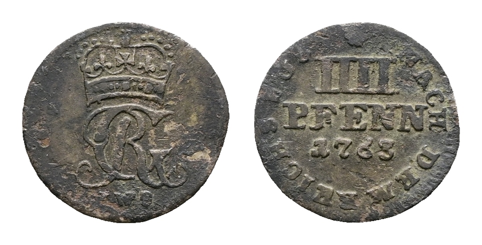  Altdeutschland; Kleinmünzen 1763   