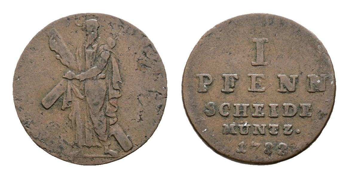  Altdeutschland; Kleinmünzen 1782   