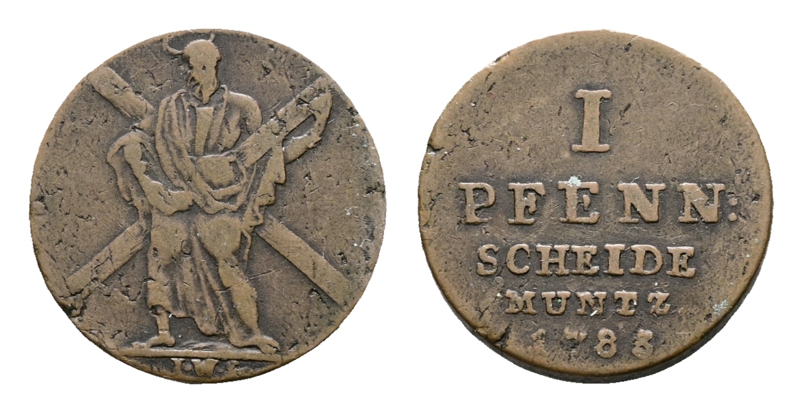  Altdeutschland; Kleinmünzen 1788   