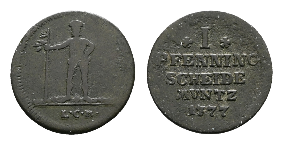  Altdeutschland; Kleinmünzen 1777   