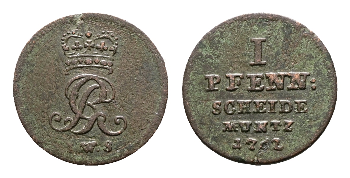  Altdeutschland; Kleinmünzen 1762   