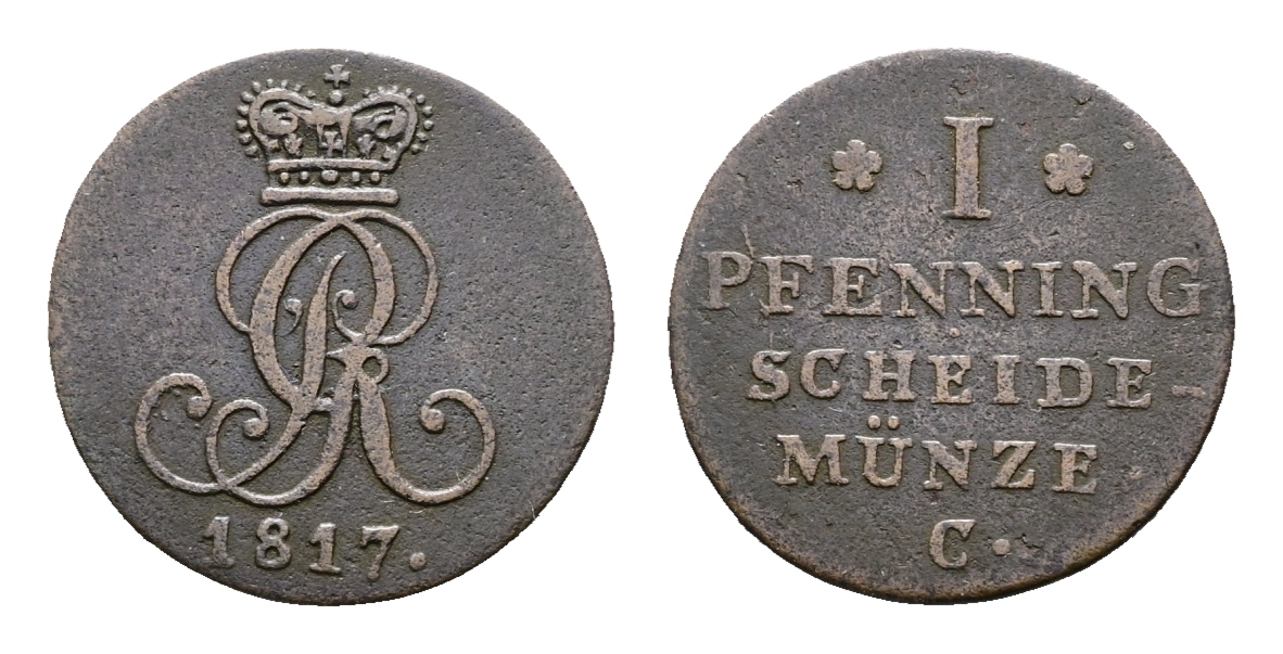  Altdeutschland; Kleinmünzen 1817   