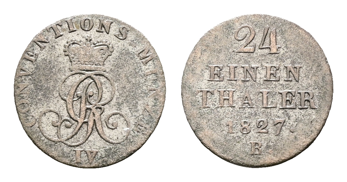  Altdeutschland; Kleinmünzen 1827   
