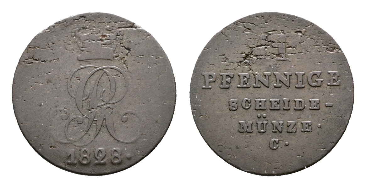  Altdeutschland; Kleinmünzen 1828   