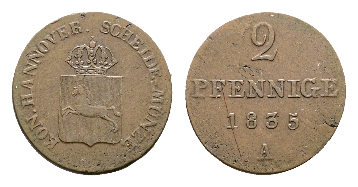  Altdeutschland; Kleinmünzen 1835   