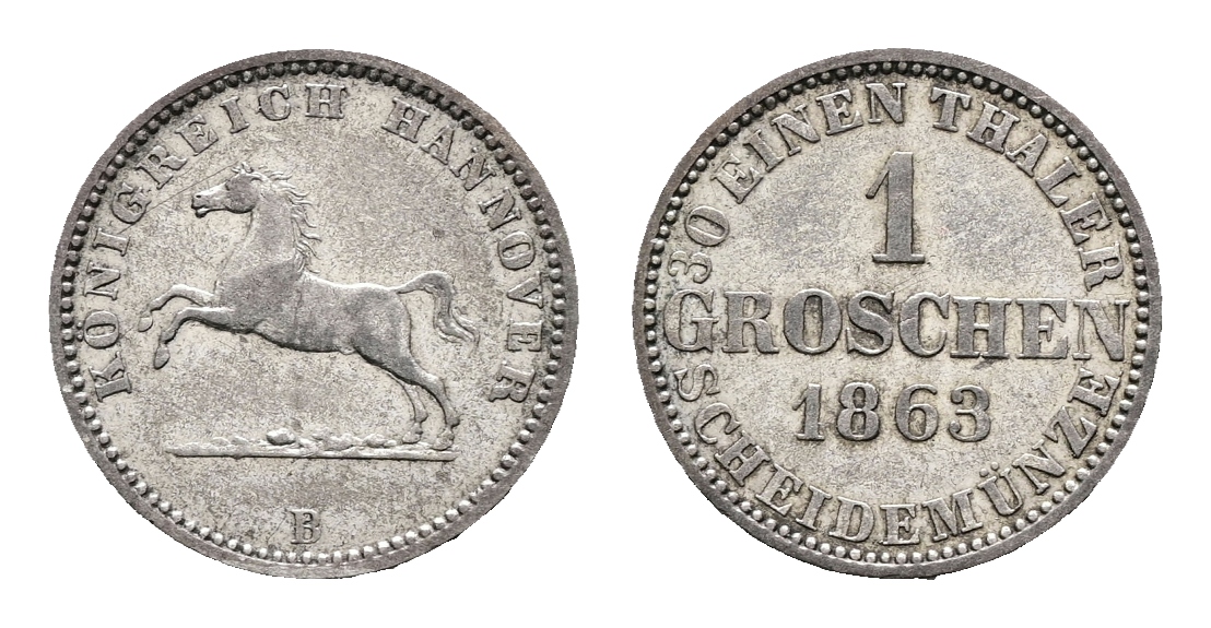  Altdeutschland; Kleinmünzen 1863   