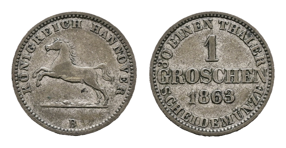  Altdeutschland; Kleinmünzen 1863   