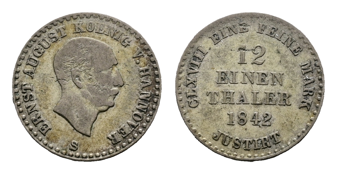  Altdeutschland; Kleinmünzen 1842   