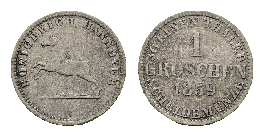  Altdeutschland; Kleinmünzen 1859   