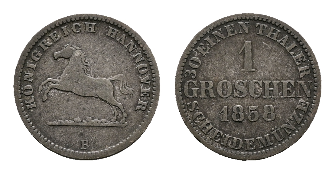  Altdeutschland; Kleinmünzen 1858   