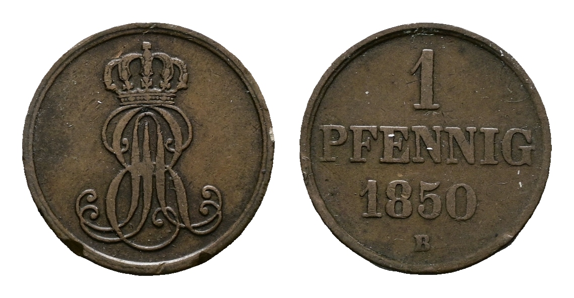  Altdeutschland; Kleinmünzen 1850   
