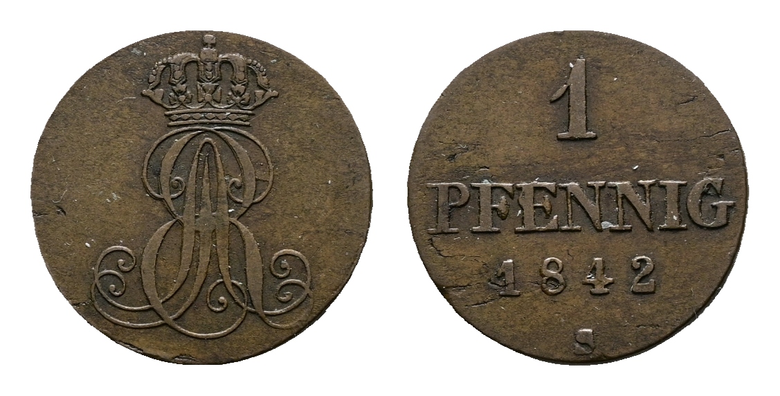  Altdeutschland; Kleinmünzen 1842   