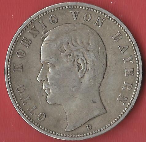 5 Mark Bayern 1895 D Koblenzer Muenzen Studio Münzankauf Koblenz Frank Maurer AL120   