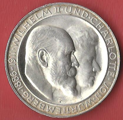  3 Mark Wuerttemberg  1911 f.st Koblenzer Muenzen Studio Münzankauf Koblenz Frank Maurer AL125   