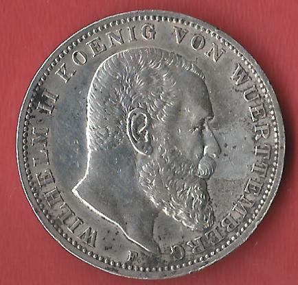  3 Mark Wuerttemberg  1914 Koblenzer Muenzen Studio Münzankauf Koblenz Frank Maurer AL126   
