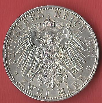  2 Mark Preussen 1901 Koblenzer Muenzen Studio Münzankauf Koblenz Frank Maurer AL128   
