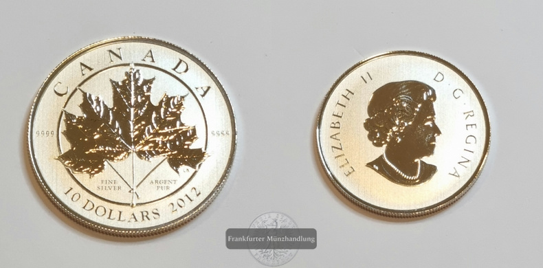  Kanada 2012 10 Dollars Maple Leaf Forever FM-Frankfurt Feinsilber: 15,85g   