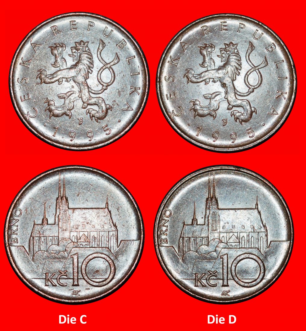  Ⰶ LÖWE (1993-2025): TSCHECHIEN ★ 10 KRONEN 1995 2 ENTDECKUNG MÜNZE! ★OHNE VORBEHALT!   