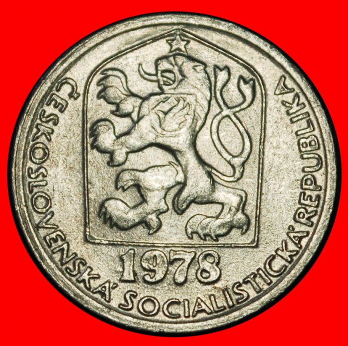 Ⰶ KOMMUNISTISCHER SCHILD (1974-1990): TSCHECHOSLOWAKEI ★ 10 HELLER 1978 STEMPEL III!★OHNE VORBEHALT!