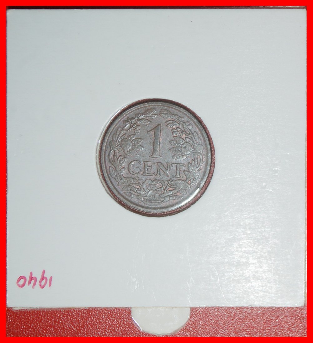  Ⰶ RAMPANT LÖWE (1913-1941): NIEDERLANDE ★ 1 CENT 1940★WILHELMINA (1890-1948)★PACKUNG★OHNE VORBEHALT!   