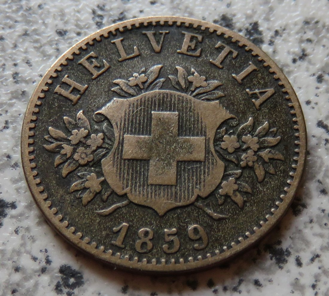  Schweiz 20 Rappen 1859 B   