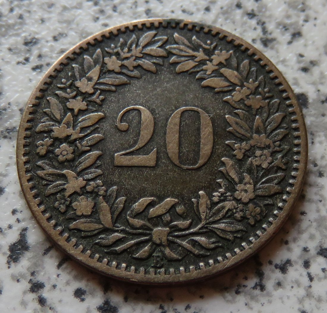  Schweiz 20 Rappen 1859 B   