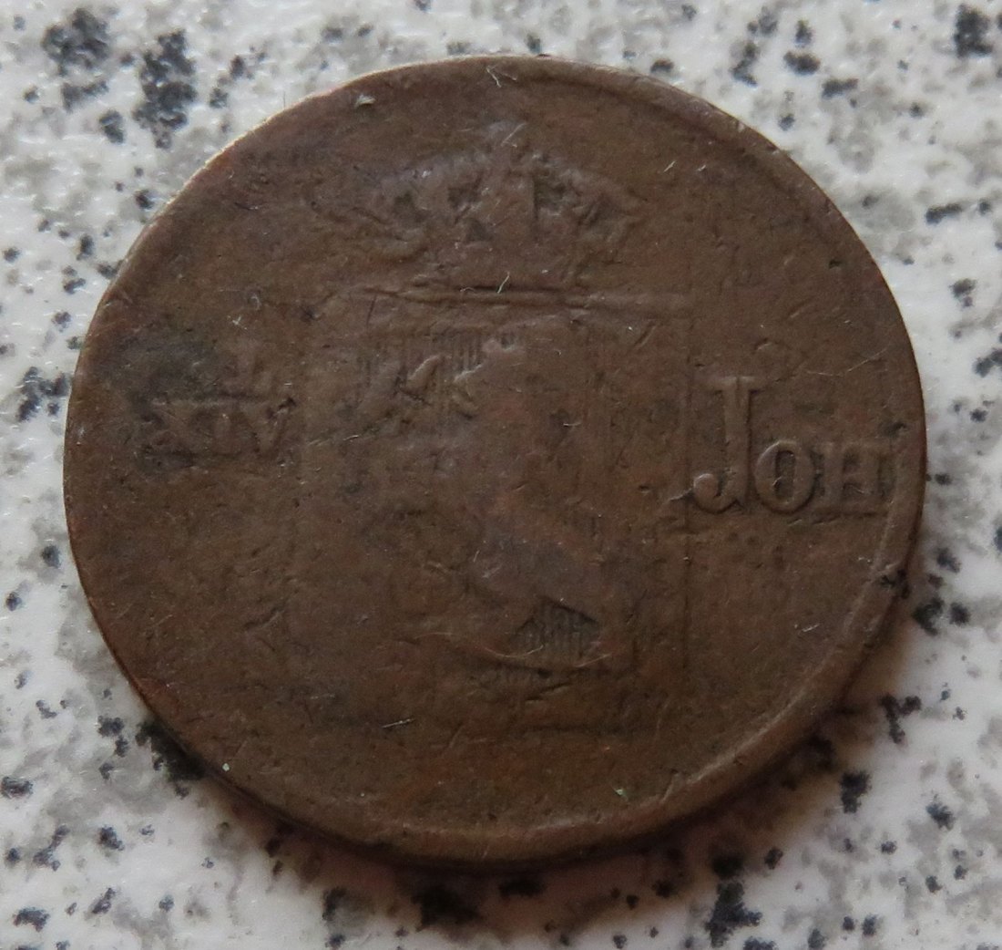  Norwegen 1/2 Skilling 1840, Belegstück   