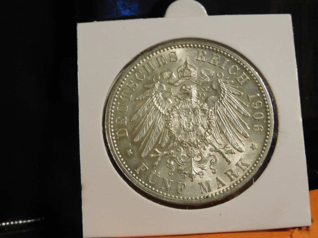  GERMANY 5 MARK 1906 BADEN.GRADE-PLEASE SEE PHOTOS.   