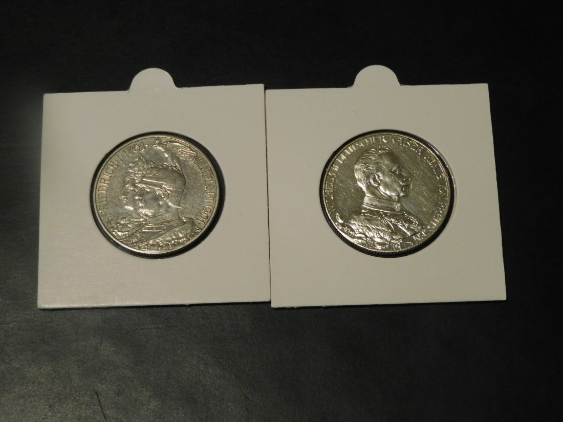 GERMANY 2X 2 MARK 1901-1913 PRUSSIA.GRADE-PLEASE SEE PHOTOS.
