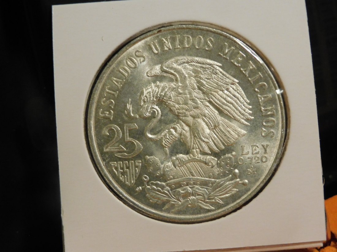  MEXICO 25 PESOS 1968.GRADE-PLEASE SEE PHOTOS.   