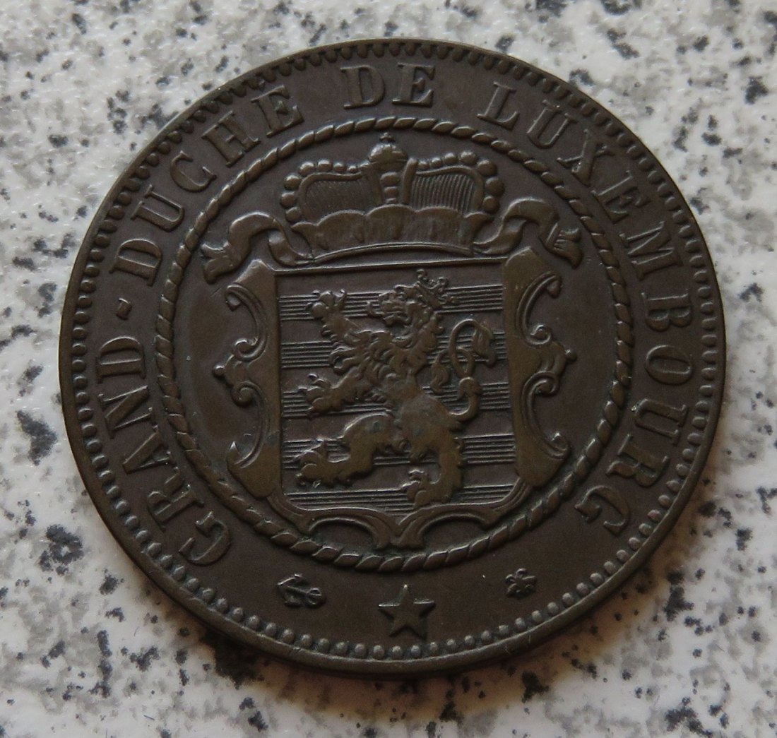  Luxemburg 10 Centimes 1865   