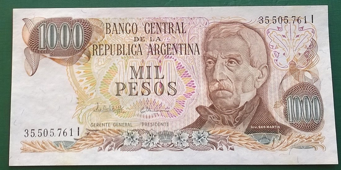 Argentina 1000 Pesos UNC