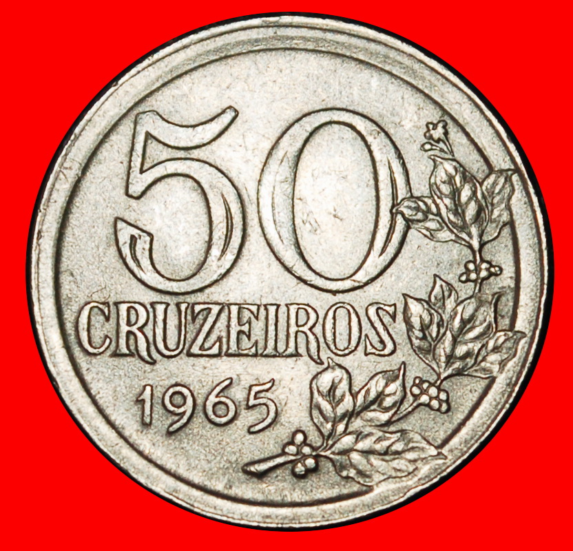 Ⰶ GESICHT LINKS: BRASILIEN ★ 50 CRUZEIRO 1965! OHNE VORBEHALT!