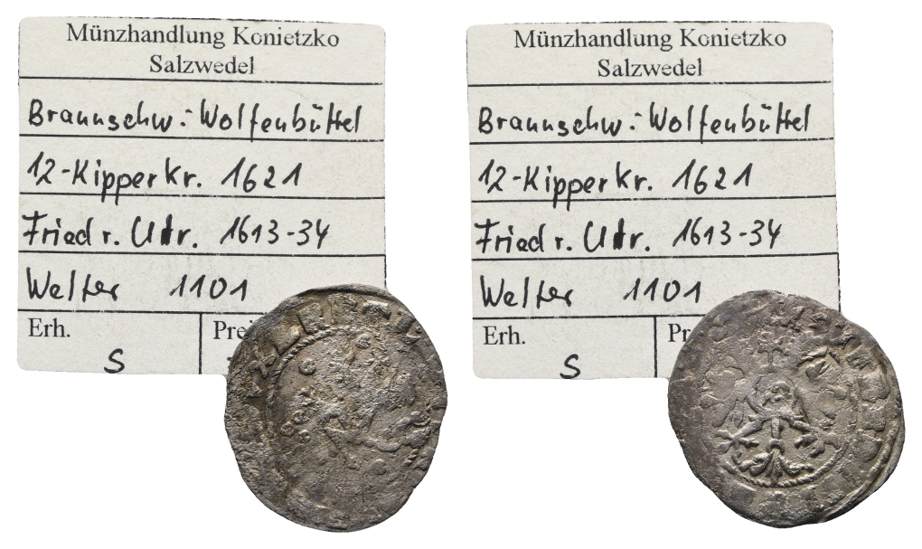 Braunschweig, Kippermünze 1621   