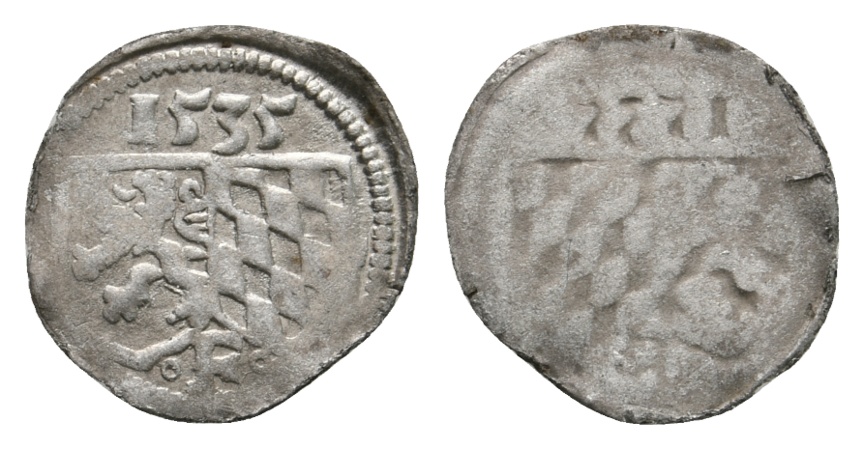  Altdeutschland; Oberpfalz; 1 Pfennig 1535   