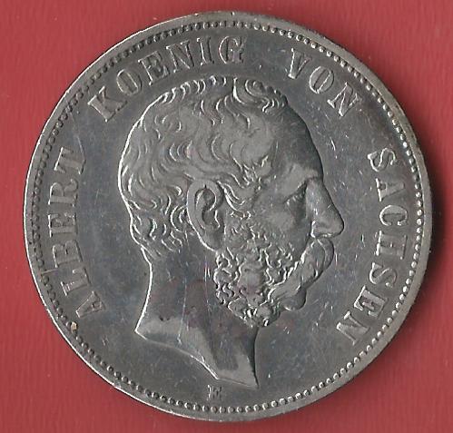  5 Mark sachsen 1875 E Koblenzer Muenzen Studio Münzankauf Koblenz Frank Maurer AL131   