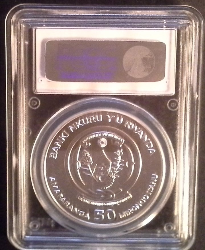  - kirofa - Rwanda 2014 - African Ounce - IMPALA - 1 OZ SILVER 999 PROOF - PCGS PR 68 DCAM   