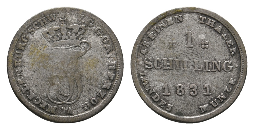  Altdeutschland; Kleinmünzen 1831   